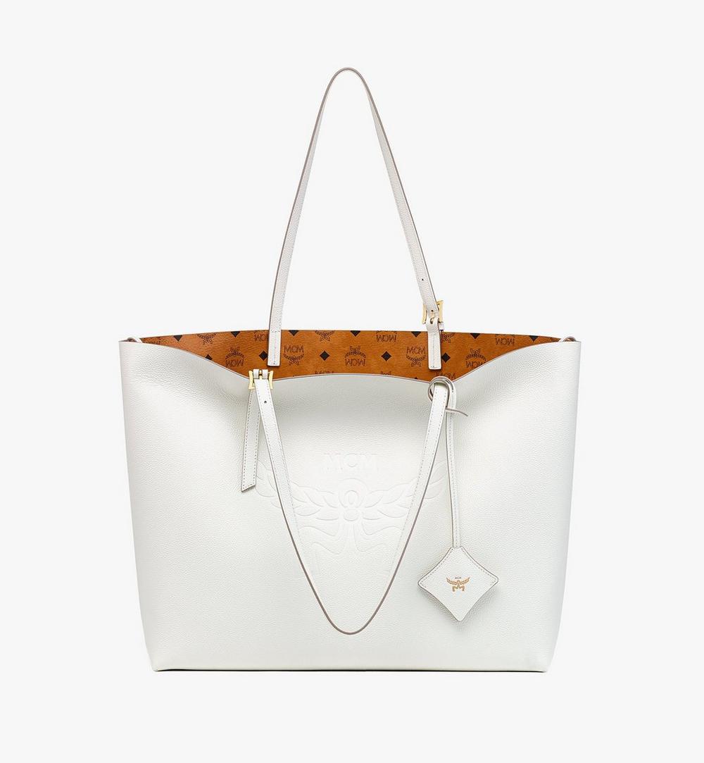 Himmel Shopper in Embossed Logo Leather 1